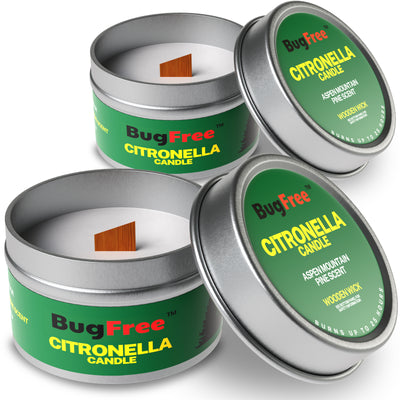 Citronella Candles Outdoor & Indoor (6oz) - Pine Scented (2 pack)